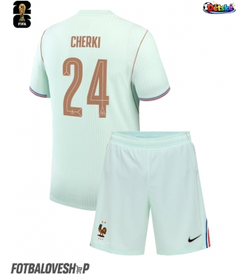 Francie Rayan Cherki #24 Dětské Venkovní Dres MS 2026 Krátký Rukáv (+ trenýrky)